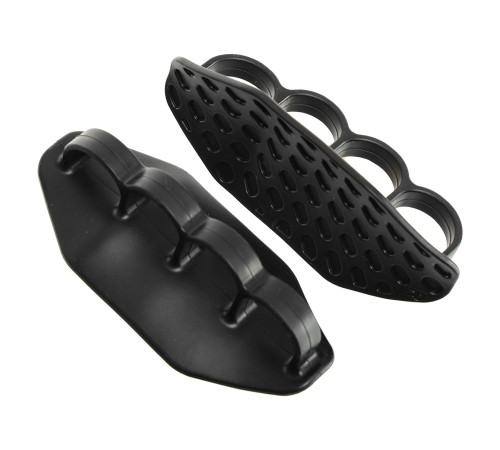 Накладки на долоні грипси Gym Grips для силових тренувань та турніка силіконові нековзні SP-Sport 2 шт чорний