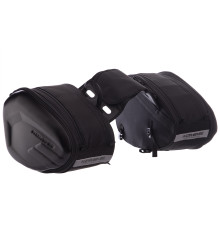 Сумки бічні текстильні для мотоцикла Soft panniers KOMINE 2шт 45х30х20см чорний