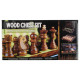 Шахматы настольная игра деревянные ZOOCEN размер 34см x 37см x 2,75см