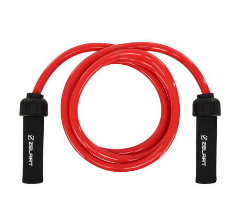 Скакалка Zelart POWER ROPE MEDIUM 2,7м цвета в ассортименте