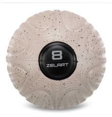 Слэмбол мяч набивной для кроссфита и фитнеса Slam Ball Zelart 8кг серый