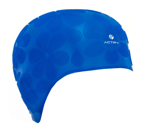 Шапочка для плавания силиконовая на длинные волосы SP-Sport ACTIFY FLOWER цвета в ассортименте