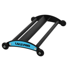 Ролер для сідничних м'язів Glute Ham Roller LiveUp розмір 66х40,5х10см чорний