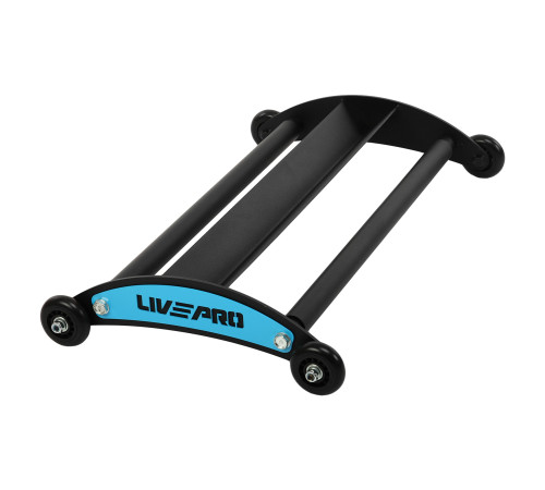 Ролер для сідничних м'язів Glute Ham Roller LiveUp розмір 66х40,5х10см чорний