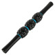 Масажер-палка роликовий антицелюлітний 3 масажери Magnetic Massage Stick LiveUp чорний