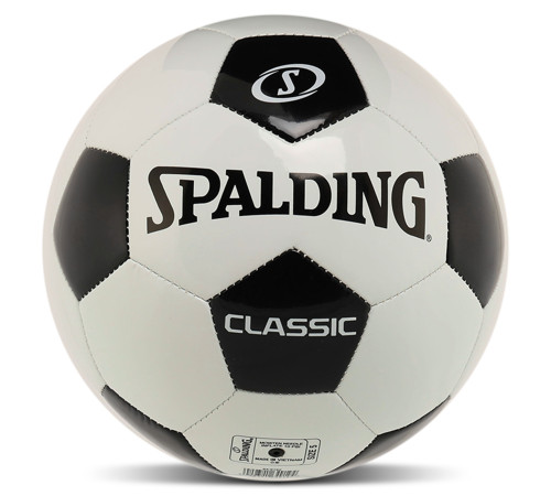 М'яч футбольний SPALDING №5 PU білий-чорний