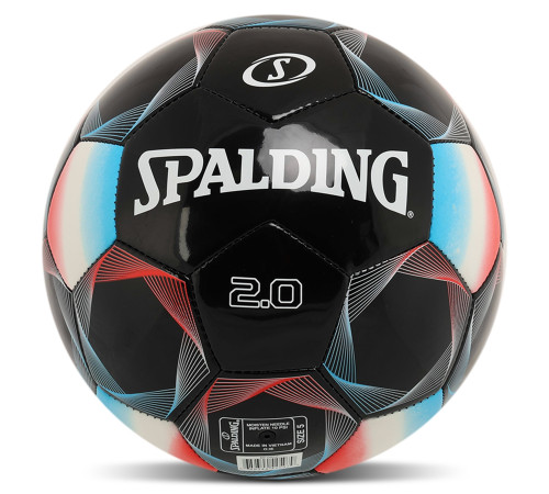 Мяч футбольный SPALDING 2.0 №5 PU черный-голубой