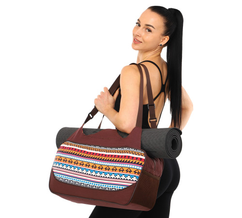 Сумка для йоги KINDFOLK Yoga bag SP-Sport помаранчевий-блакитний