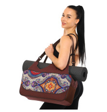 Сумка для йоги KINDFOLK Yoga bag SP-Sport темно-синій-фіолетовий