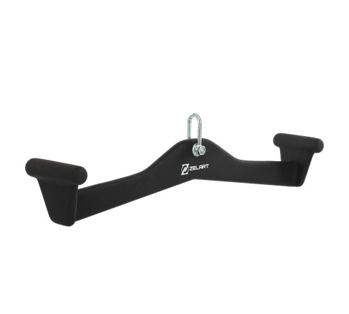 Рукоятка для тяги вниз c широким хватом Lat Pull Down Bar нескользящее покрытие Mdbuddy размер 55х12х12см черный
