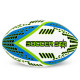 М'яч для регбі SOCCER STAR №5 білий-синій-салатовий