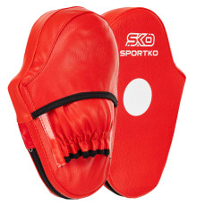 Лапа боксерська пряма подовжена тренувальна Кожвініл SPORTKO 30x20x5см 2штуки кольори в асортименті