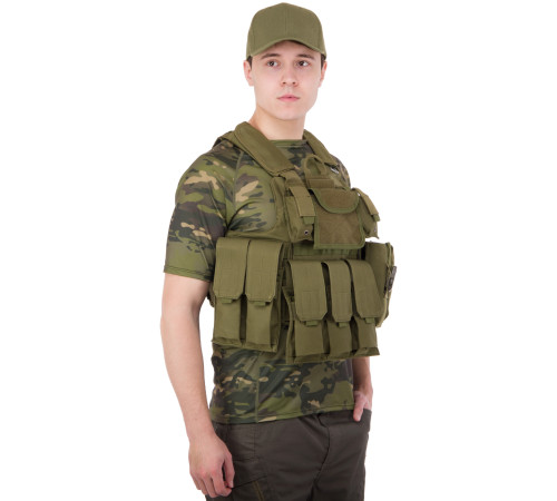 Разгрузочный жилет универсальный на 6 карманов Military Rangers цвета в ассортименте