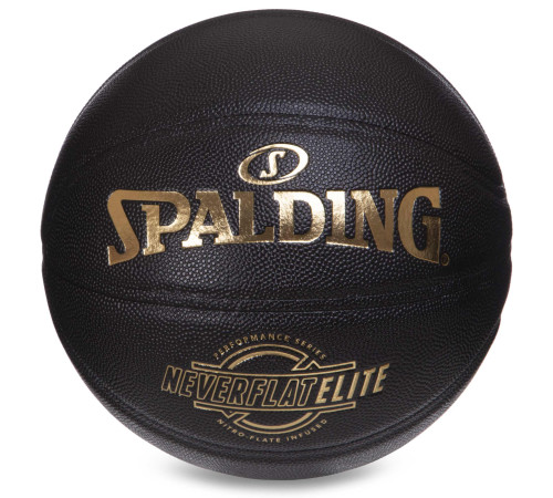 Мяч баскетбольный SPALDING NEVERFLAT ELITE размер 7 черный