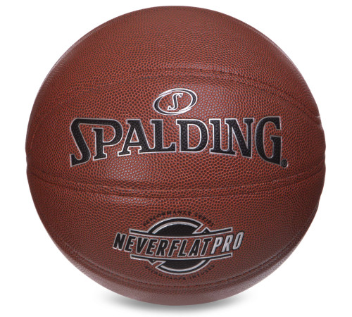 Мяч баскетбольный SPALDING NEVERFLAT PRO размер 7 оранжевый