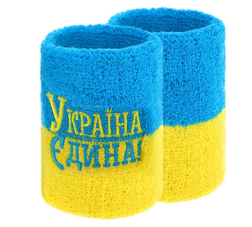 Напульсник спортивный махровый впитывающий влагу УКРАЇНА Єдина 1шт цвета в ассортименте