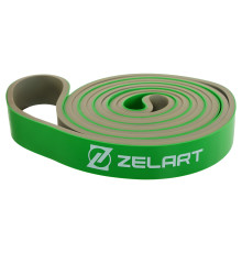 Гума петля для підтягувань та тренувань стрічка силова Zelart POWER LOOP 191г салатовий