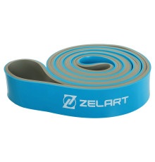 Гума петля для підтягувань та тренувань стрічка силова Zelart POWER LOOP 291г синій