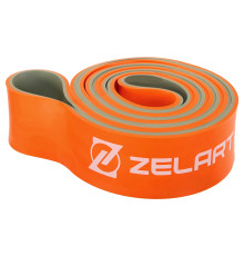 Гума петля для підтягувань та тренувань стрічка силова Zelart POWER LOOP 400г помаранчевий