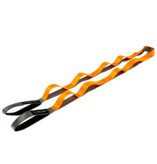 Стрічка стропа з петлями для розтяжки Stretch Strap Zelart 10 петель сірий-помаранчевий