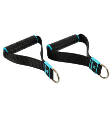 Ручки для еспандерів резинок та тренажерів STRAP HANDLE PRO LiveUp 2шт чорний