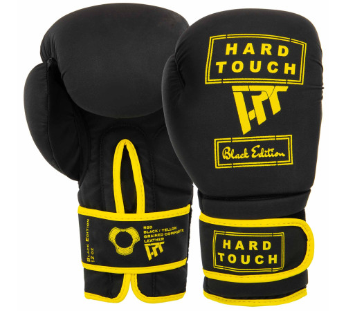 Рукавиці боксерські на липучці PU HARD TOUCH 10-14 унцій кольори в асортименті