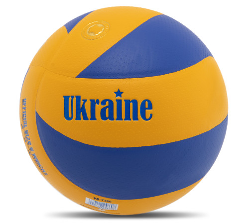 Мяч волейбольный UKRAINE №5 PU желтый-синий