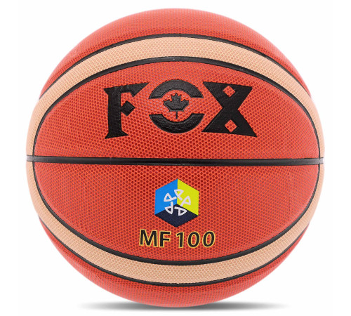 Мяч баскетбольный FOX №6 PU оранжевый