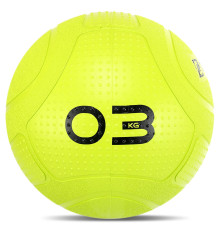 Слембол м'яч набивний для кросфіту та фітнесу Slam Ball Mdbuddy 3кг салатовий
