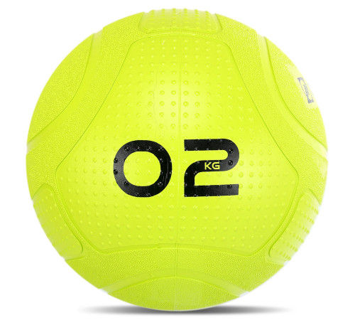 Слэмбол мяч набивной для кроссфита и фитнеса Slam Ball Mdbuddy 2кг салатовый
