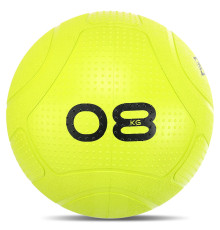 Слембол м'яч набивний для кросфіту та фітнесу Slam Ball Mdbuddy 8кг салатовий