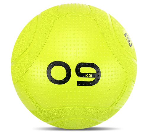 Слэмбол мяч набивной для кроссфита и фитнеса Slam Ball Mdbuddy 9кг салатовый