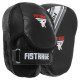 Лапа боксерська вигнута тренувальна FLEX FISTRAGE Pro Series Advanced 25x20x10см 2штуки чорний-білий