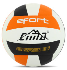 М'яч волейбольний CIMA EFORT CORBES №5 PU білий-чорний-помаранчевий