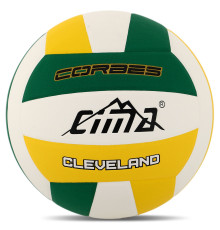 М'яч волейбольний CIMA CLEVELAND CORBES №5 PU білий-жовтий-зелений