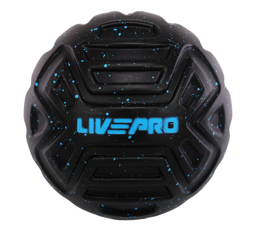 М'яч масажний для МФР LivePRO Target massage ball ø12,5см чорний