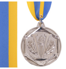 Медаль спортивна зі стрічкою SP-Sport VICTORY ø5см золото, срібло, бронза