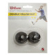 М'яч для сквошу WILSON STAFF SQUASH 2 BALL YEL DOT 2шт чорний