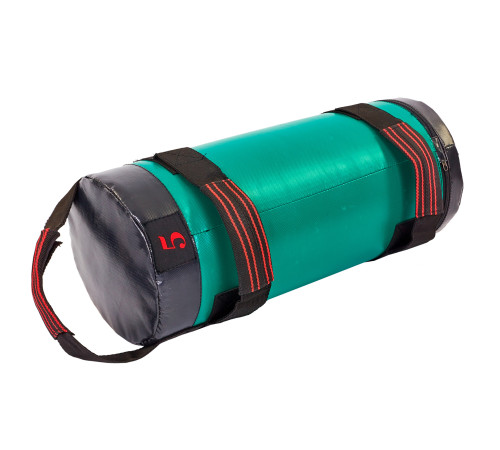 Мешок утяжелитель для функционального тренинга Power Bag SP-Planeta 5кг зеленый-черный