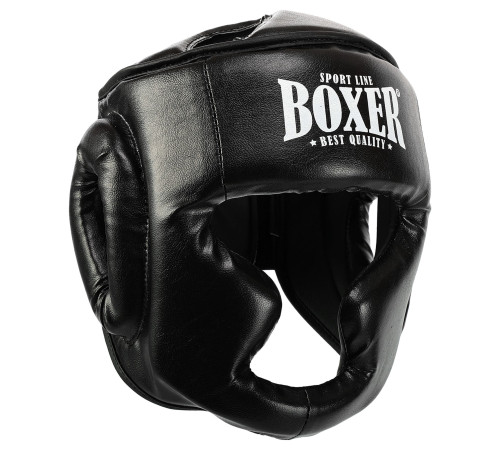 Шлем боксерский с полной защитой искусственная кожа BOXER NEW М-L цвета в ассортименте