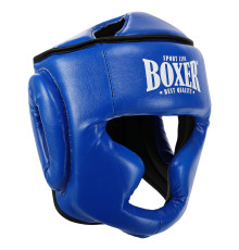 Шлем боксерский с полной защитой искусственная кожа BOXER NEW М-L цвета в ассортименте