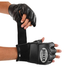 Рукавиці для змішаних єдиноборств MMA BOXER M-XL кольори в асортименті