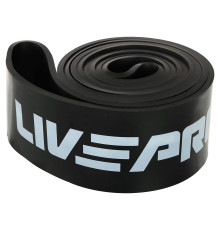 Гума петля для підтягування та тренувань стрічка силова LiveUp SUPER BAND 39-77кг чорний