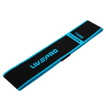 Гумка тканинна для вправ стрічка опору LOOP BANDS LiveUp чорний