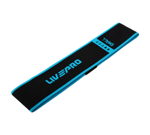 Гумка тканинна для вправ стрічка опору LOOP BANDS LiveUp чорний