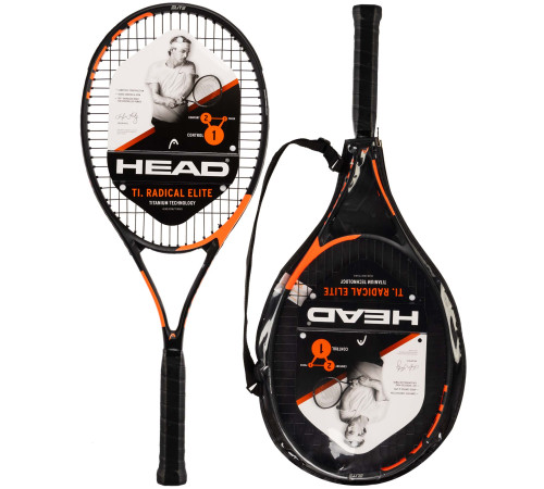Ракетка для великого тенісу 27" HEAD Ti. Radical Elite grip-3 чорний-червоний