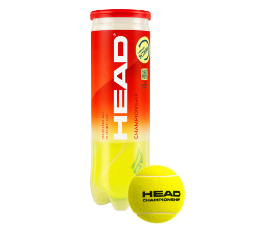 М'ячі для великого тенісу HEAD Tour 3шт салатовий