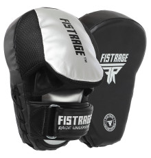 Лапа боксерська вигнута тренувальна FLEX FISTRAGE 26x19x5см 2штуки сірий-чорний