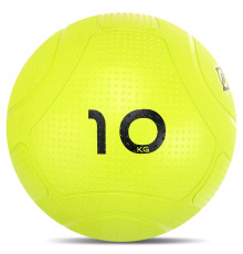 Слэмбол мяч набивной для кроссфита и фитнеса Slam Ball Mdbuddy 10кг салатовый