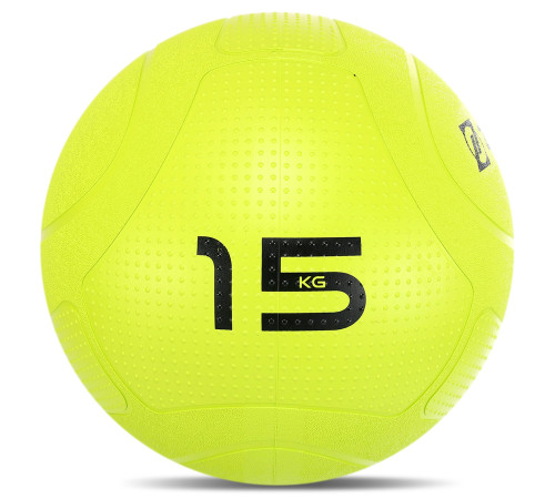 Слэмбол мяч набивной для кроссфита и фитнеса Slam Ball Mdbuddy 15кг салатовый